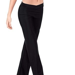 Slimming v-front boot cut jazz pants